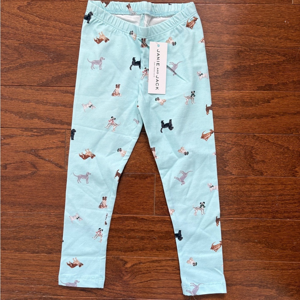 Janie and Jack Everyday Leggings - puppy print